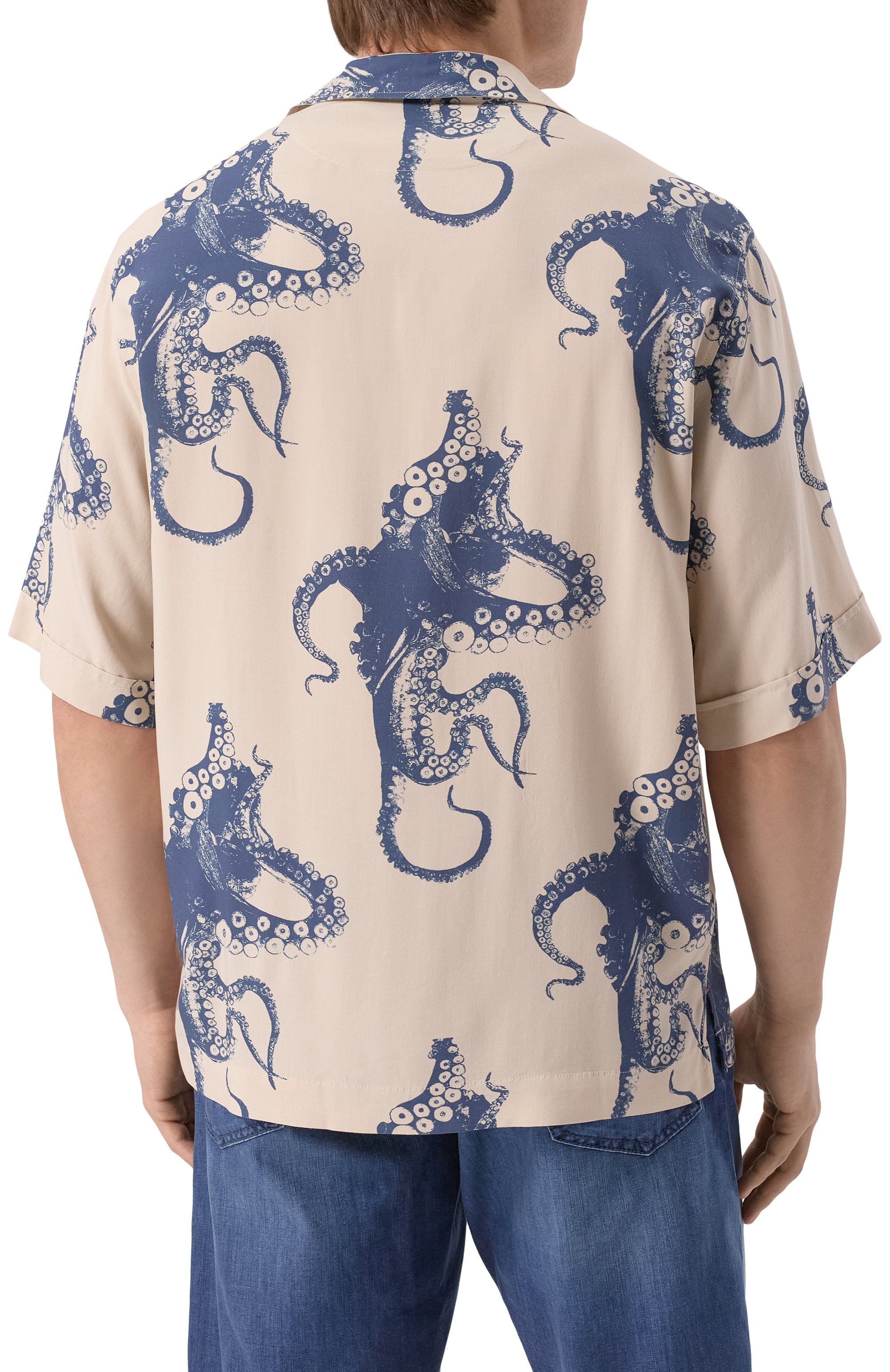 Рубашка из вискозы BOSS ORANGE, арт. 50538280, фото 4