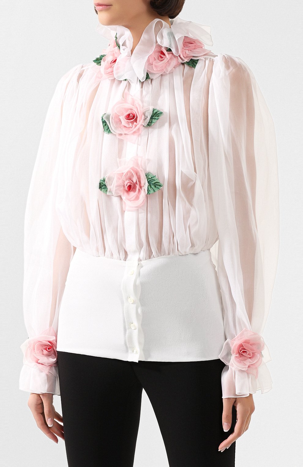 Шелковая блузка DOLCE & GABBANA, арт. F5L28Z/FU1BU, фото 3