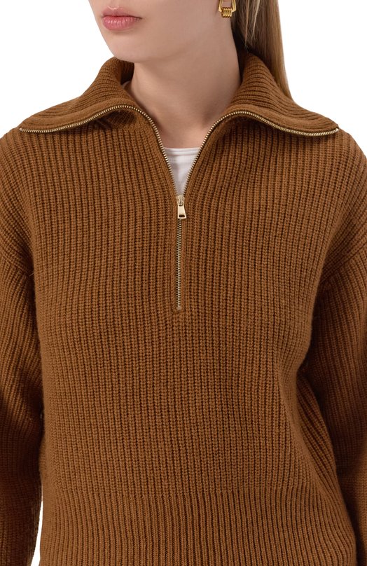 Свитер из шерсти и кашемира Max Mara NADAR Коричневый  NADAR Фото 5