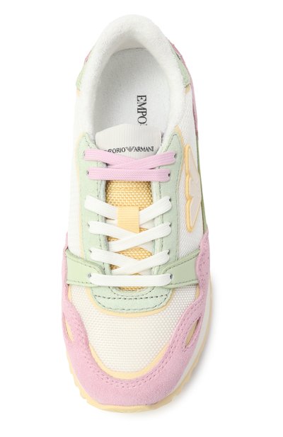 Комбинированные кроссовки EMPORIO ARMANI, арт. XYX040/X0X04, фото 4