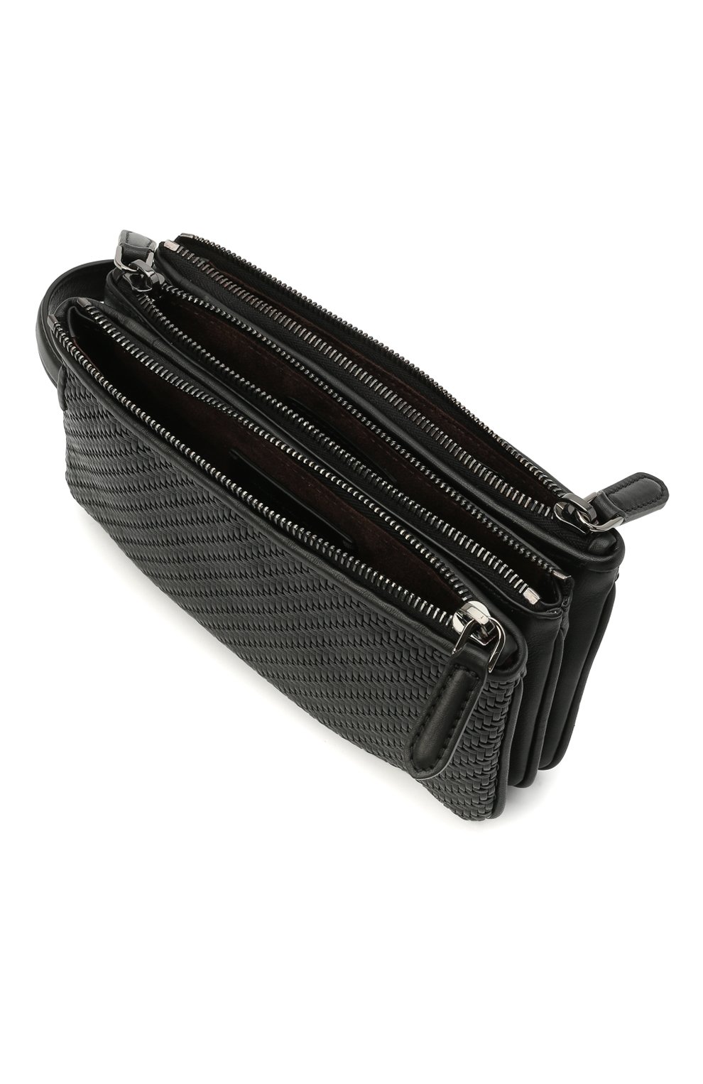 Кожаная борсетка ZEGNA, арт. C0976P-LHPTA, фото 4