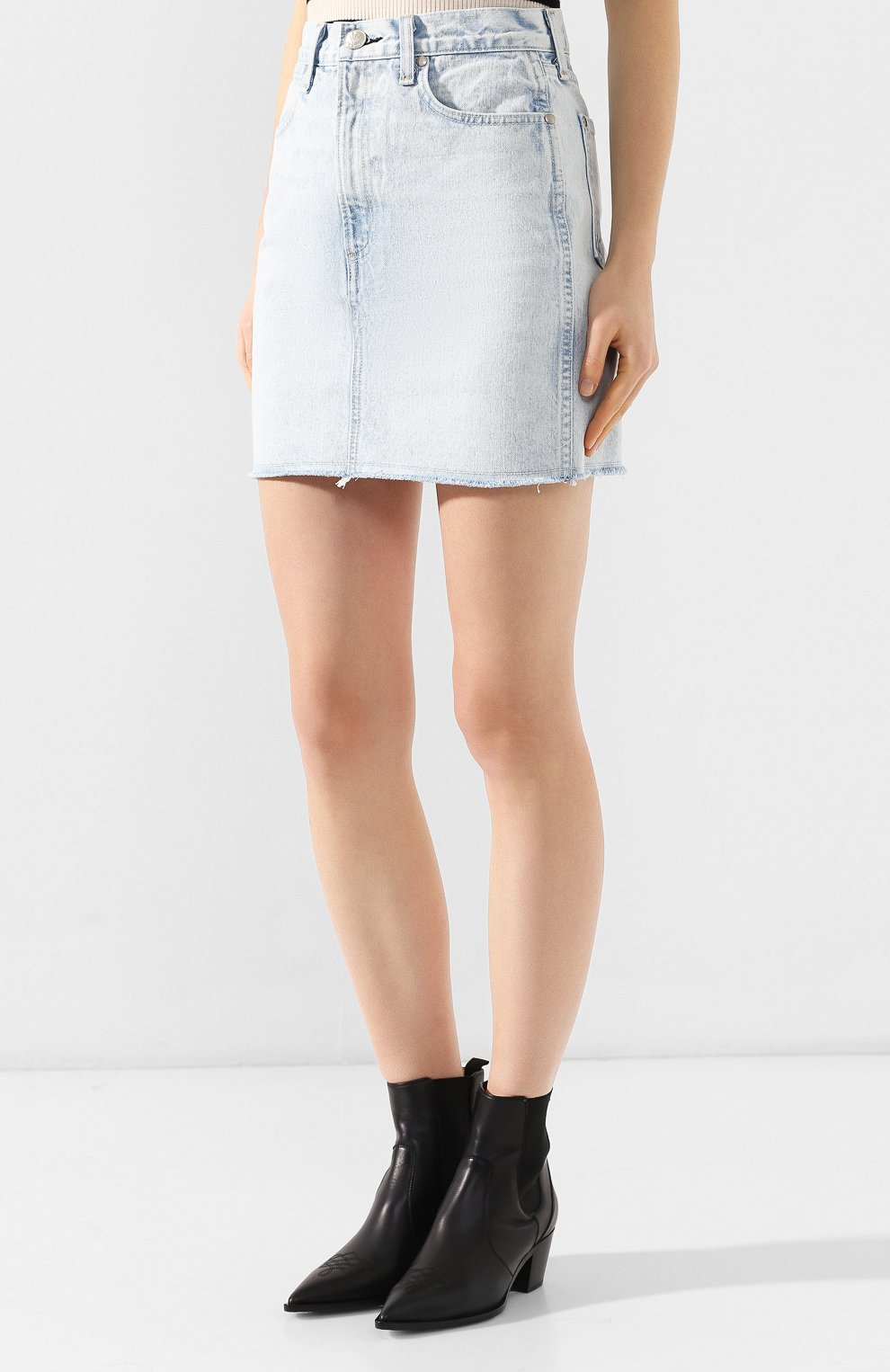 Джинсовая юбка RAG AND BONE, арт. W1B15M132DEA, фото 3