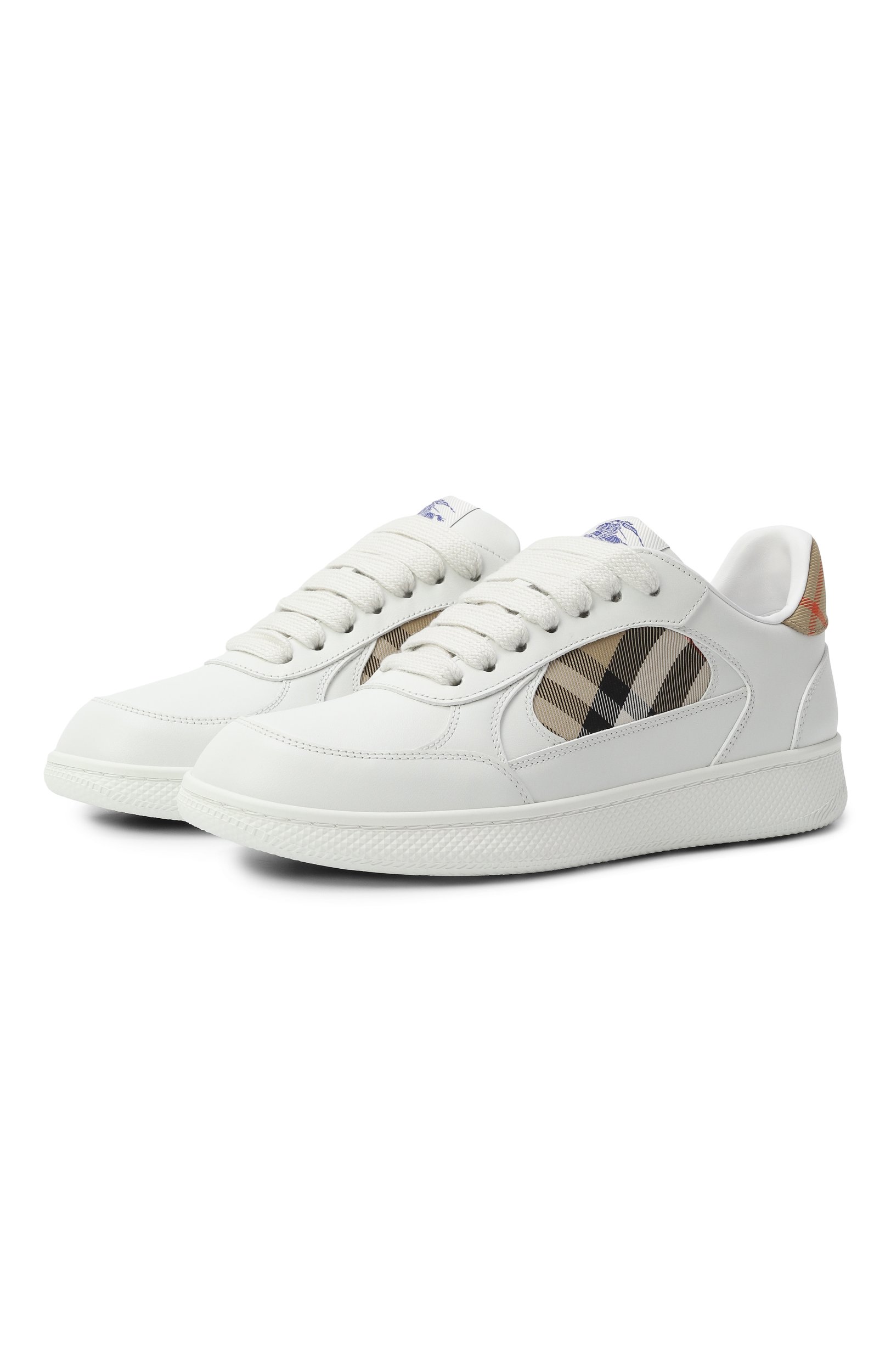 Комбинированные кеды terrace BURBERRY, арт. 8108654, фото 1