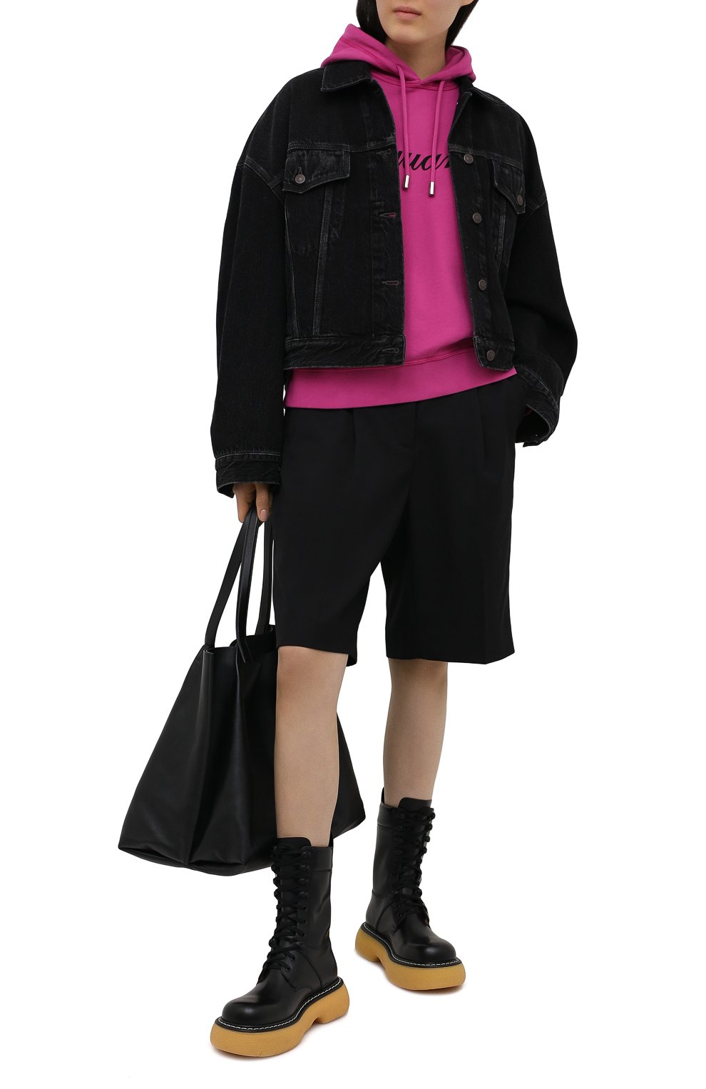 Хлопковое худи DSQUARED2 розового цвета по цене 37650 руб., арт. S72GU0317/S25462, фото 2 Хлопковое худи DSQUARED2, арт. S72GU0317/S25462, фото 2