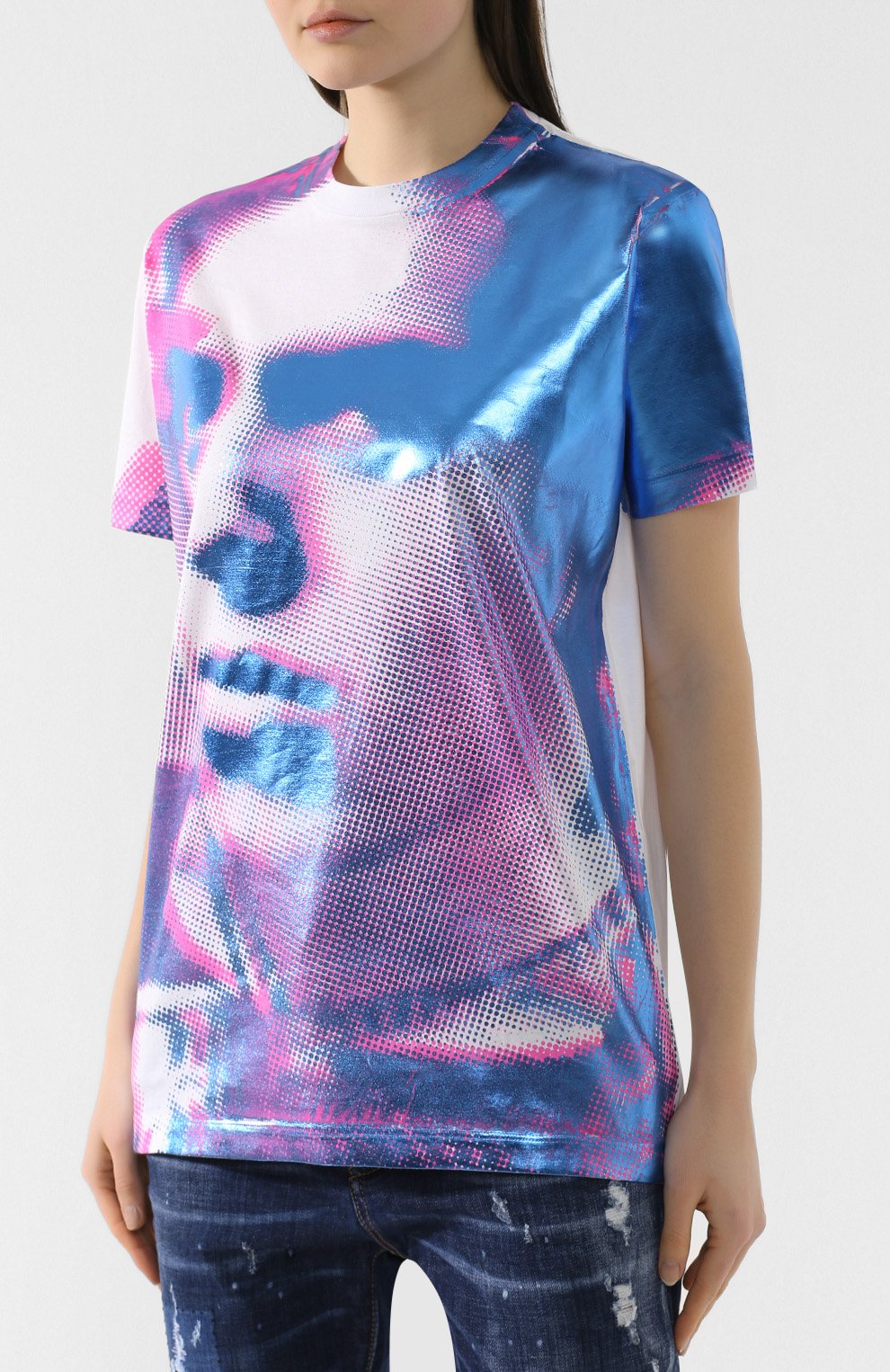 Хлопковая футболка DSQUARED2, арт. S75GC0997/S22427, фото 3