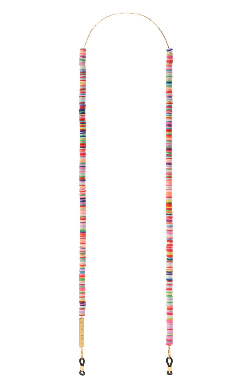 Цепочка для очков FRAME CHAIN разноцветного цвета по цене 13950 руб., арт. CANDY RAIN PINK IN YELL0W G0LD, фото 1 Цепочка для очков FRAME CHAIN, арт. CANDY RAIN PINK IN YELL0W G0LD, фото 1