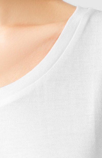 Хлопковая майка DOLCE & GABBANA белого цвета по цене 26750 руб., арт. F8K88T/FU7EQ, фото 5 Хлопковая майка DOLCE & GABBANA, арт. F8K88T/FU7EQ, фото 5