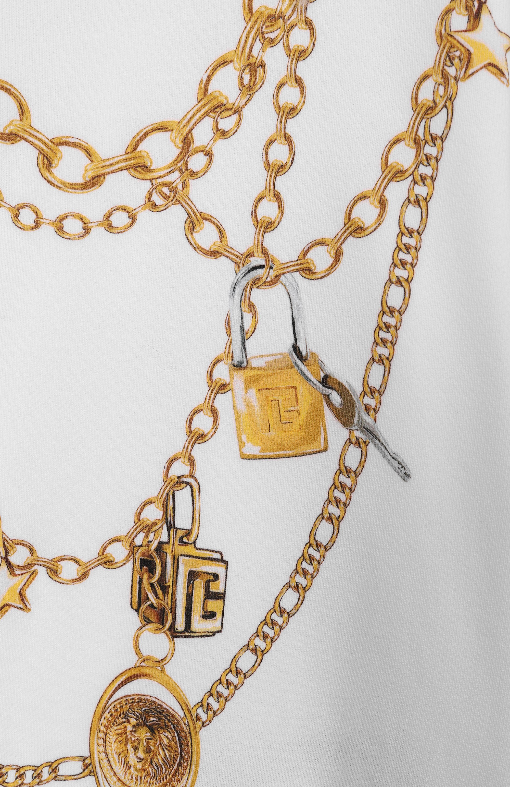 Хлопковый свитшот BALMAIN, арт. BX4C80, фото 3