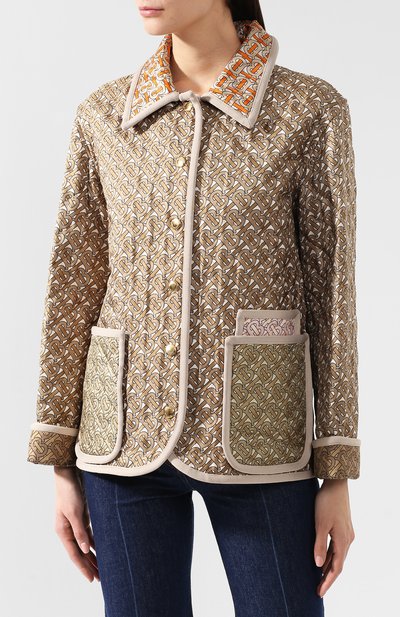 Куртка из смеси шелка и хлопка BURBERRY, арт. 4560876, фото 3