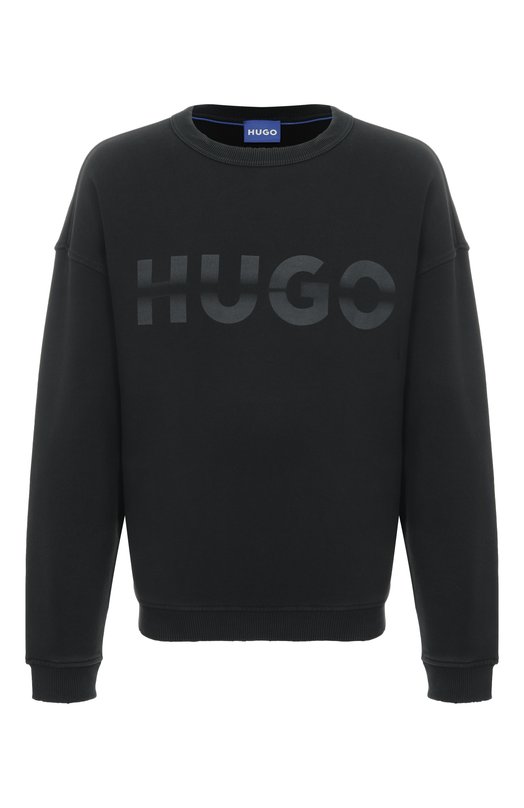 Хлопковый свитшот HUGO Blue 50548342 Серый 50548342