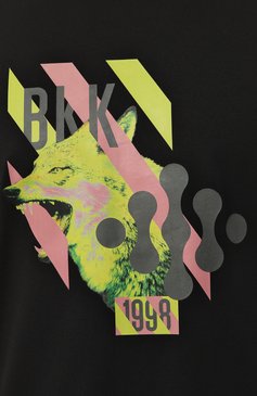 Мужская хлопковая футболка DIRK BIKKEMBERGS черного цвета, арт. PBMT0250 | Фото 5 (Материал сплава: Проставлено; Рукава: Короткие; Драгоценные камни: Проставлено; Материал внешний: Хлопок; Длина (для топов): Стандартные; Стили: Кэжуэл; Принт: С принтом)