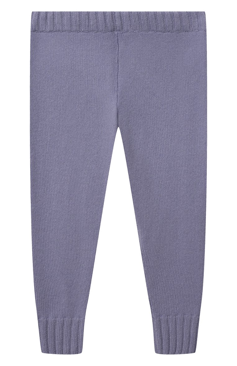 Детские кашемировые брюки GIORGETTI CASHMERE серого цвета, арт. MB1809/N0 C0STE/2A-6A | Фото 1 (Материал внешний: Кашемир, Шерсть; Девочки Кросс-КТ: Брюки-одежда; Нос: Не проставлено; Ростовка одежда: 4 года | 104 см)
