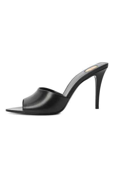 Кожаные мюли romy 90 SAINT LAURENT, арт. 806669/AACSQ, фото 4
