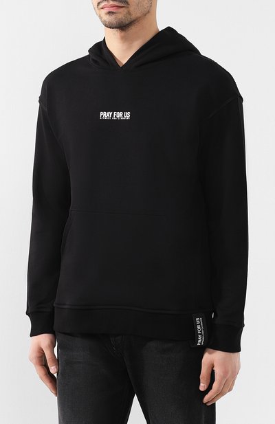 Хлопковое худи PRAY FOR US, арт. BRH 02 BLACK, фото 3