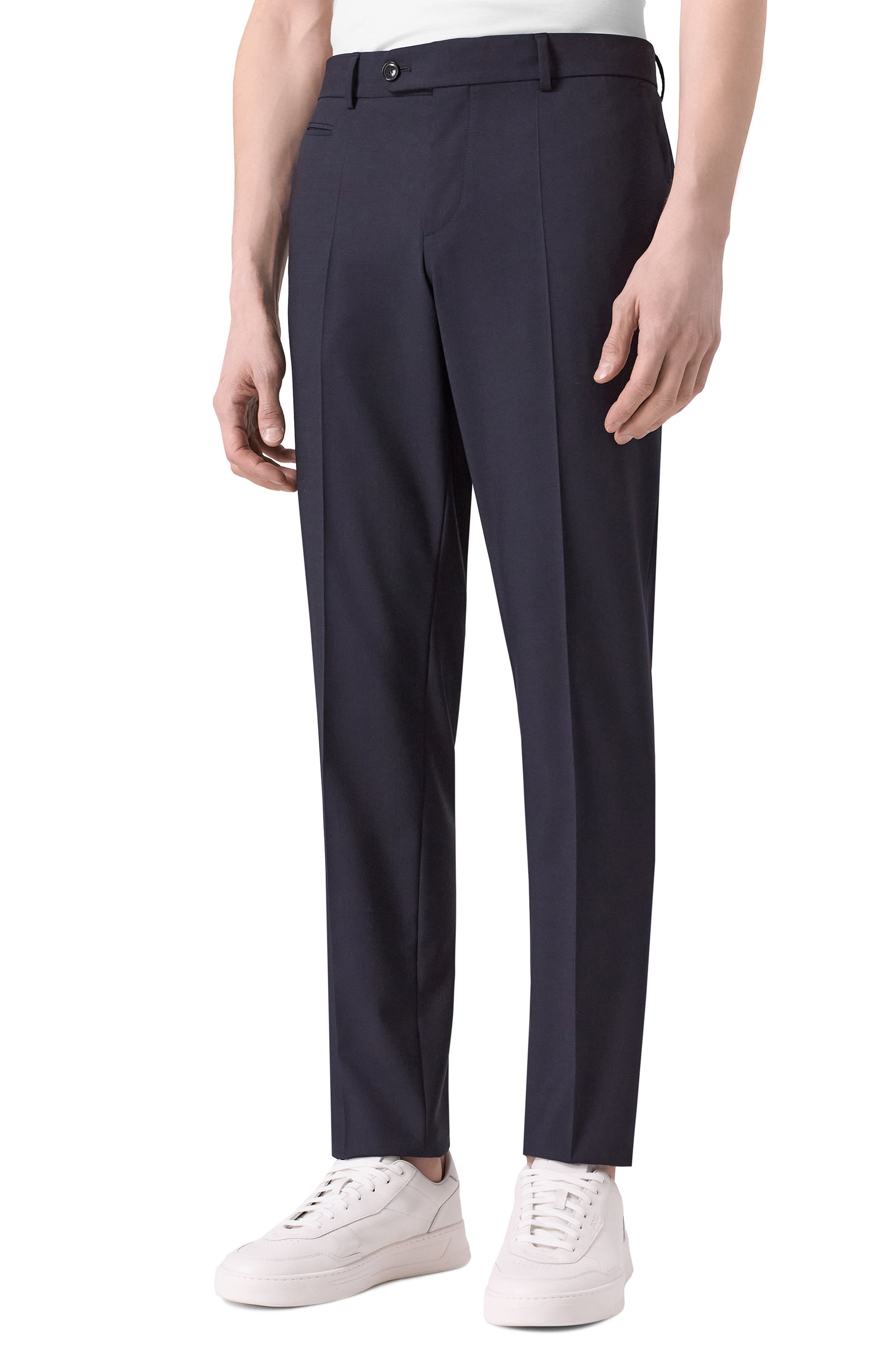 Брюки BOSS темно-синего цвета по цене 23950 руб., арт. 50534908, фото 3 Брюки BOSS, арт. 50534908, фото 3