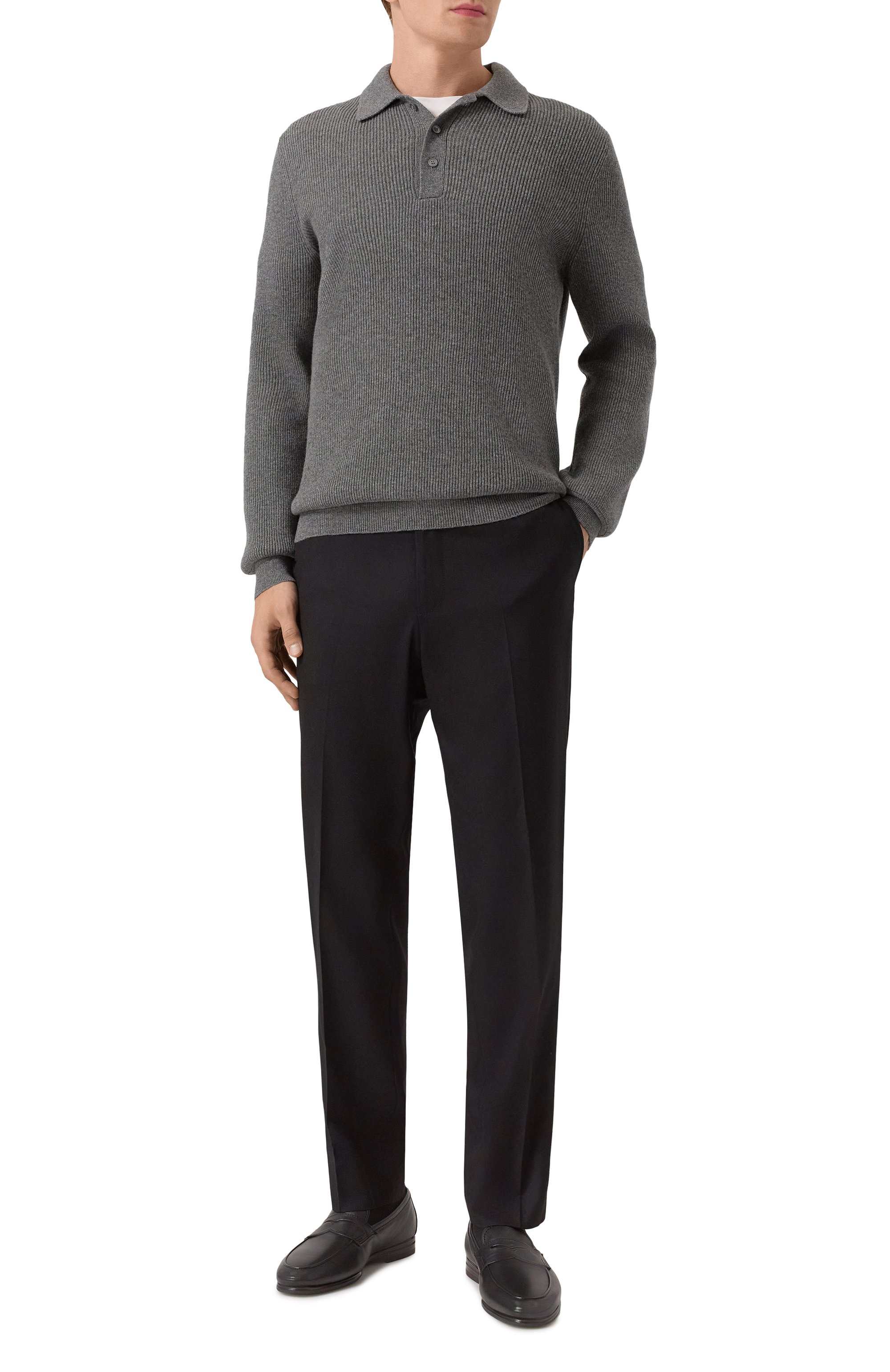 Кожаные пенни-лоферы carlo SANTONI черного цвета по цене 110000 руб., арт. MCNG18837SI9KMEM, фото 2 Кожаные пенни-лоферы carlo SANTONI, арт. MCNG18837SI9KMEM, фото 2