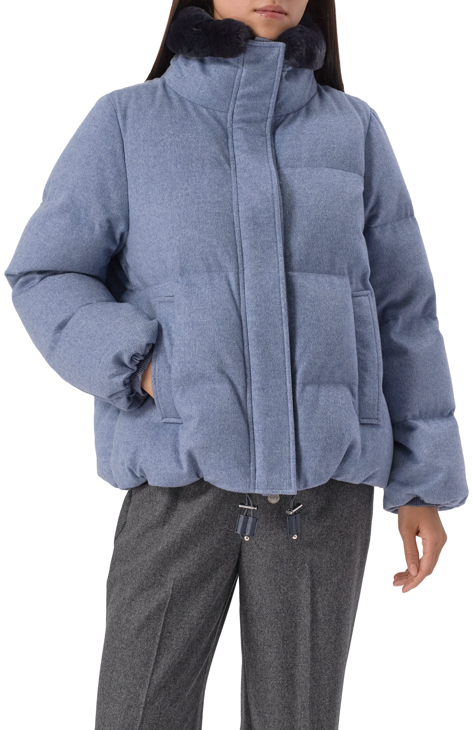 Кашемировый пуховик KITON, арт. D58648K0576E01, фото 3