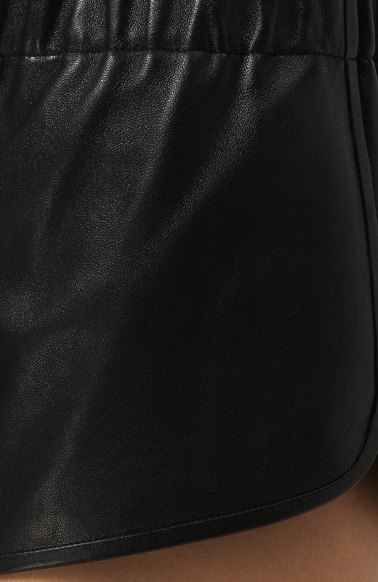 Кожаные мини-шорты SAINT LAURENT, арт. 532680/YC2Q0, фото 5