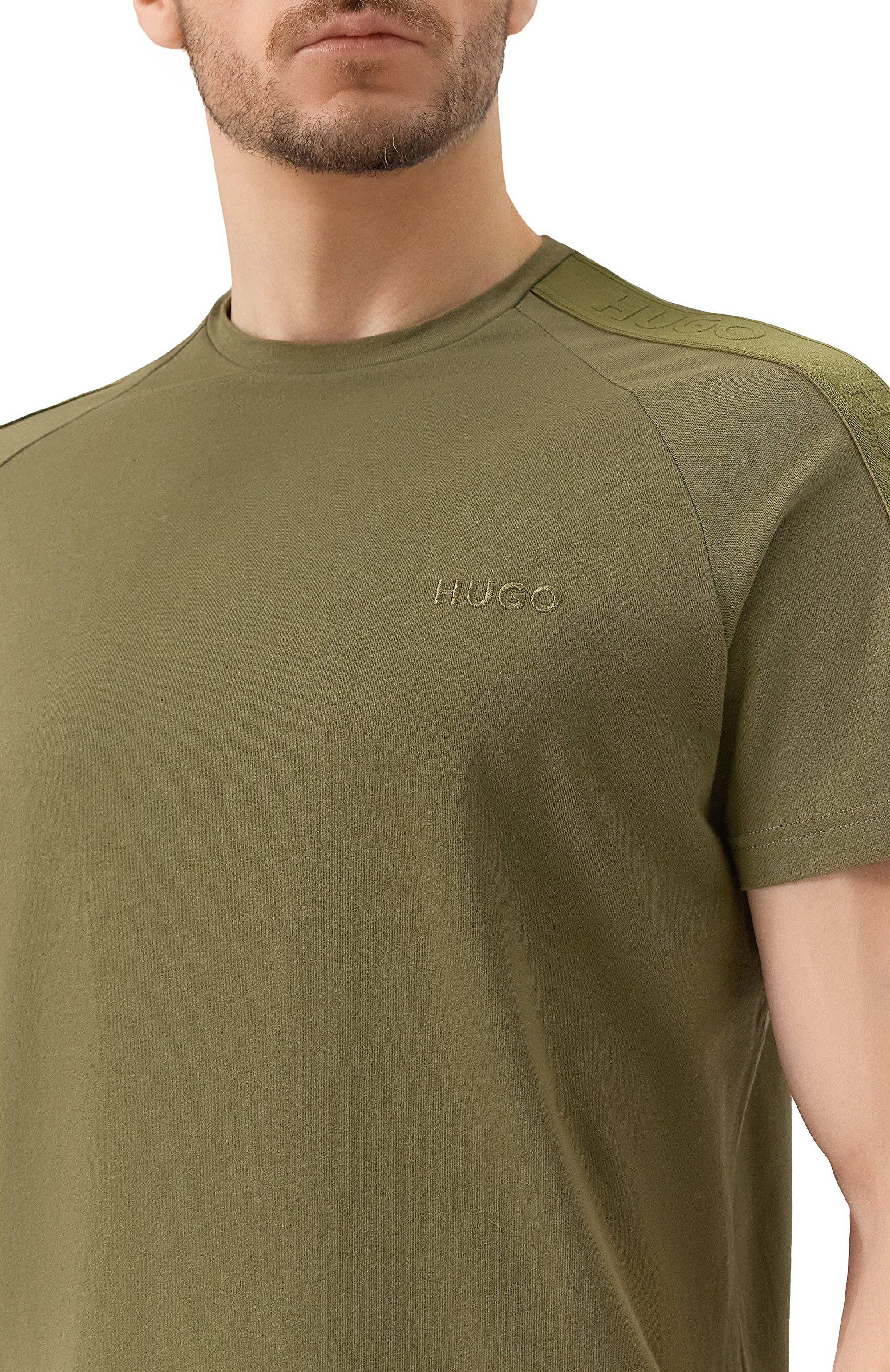Хлопковая футболка HUGO, арт. 50520480, фото 5