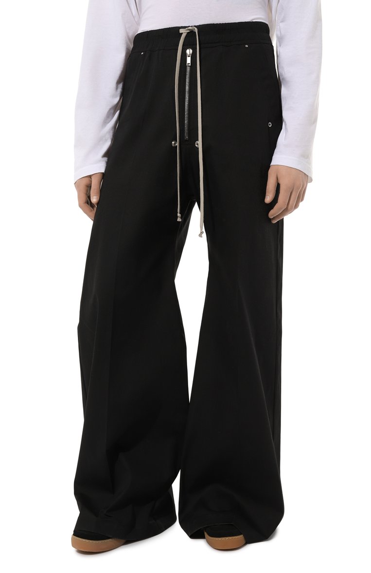 Хлопковые брюки RICK OWENS, арт. RU01D3366/TE, фото 3