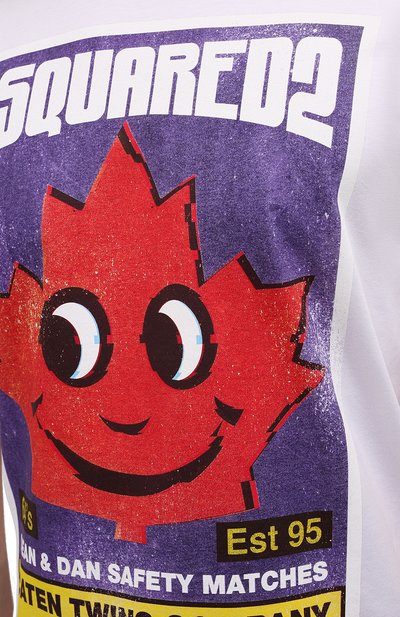 Хлопковая футболка DSQUARED2, арт. S74GD0989/S23009, фото 5