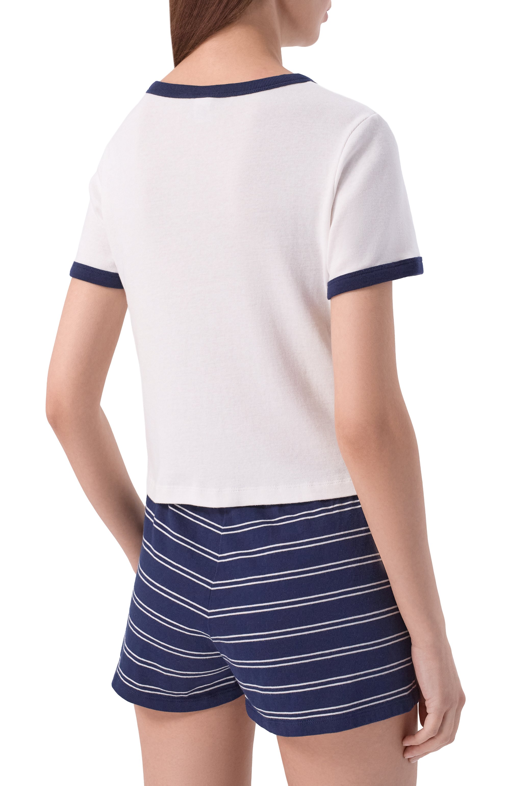 Хлопковая футболка SPORTY AND RICH, арт. T0073710509WH50, фото 4