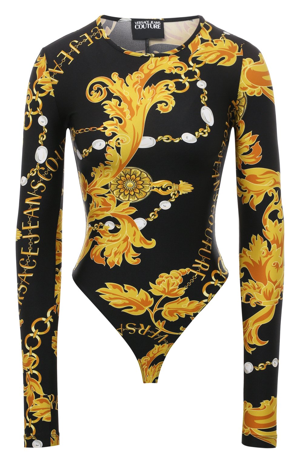 Боди VERSACE JEANS COUTURE разноцветного цвета по цене 24200 руб., арт. 75HAM221/JS203, фото 1 Боди VERSACE JEANS COUTURE, арт. 75HAM221/JS203, фото 1