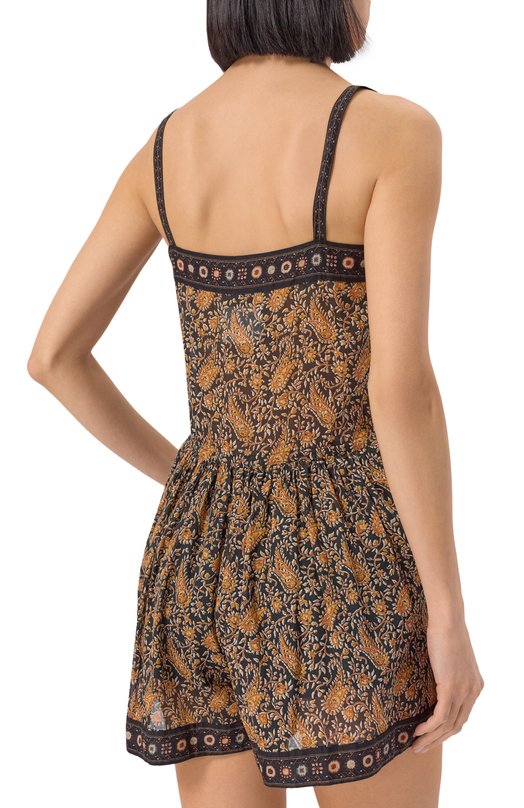 Хлопковый комбинезон Isabel Marant Etoile 25PCB0067FA/C1J04E Чёрный  25PCB0067FA/C1J04E Фото 4