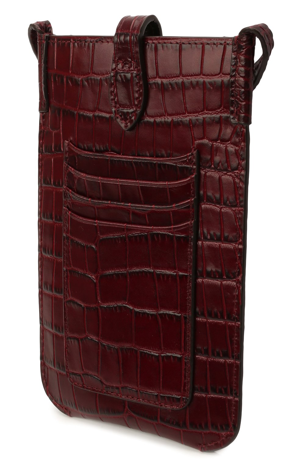 Кожаный чехол для телефона POLO RALPH LAUREN бордового цвета по цене 18800 руб., арт. 427839557, фото 3 Кожаный чехол для телефона POLO RALPH LAUREN, арт. 427839557, фото 3