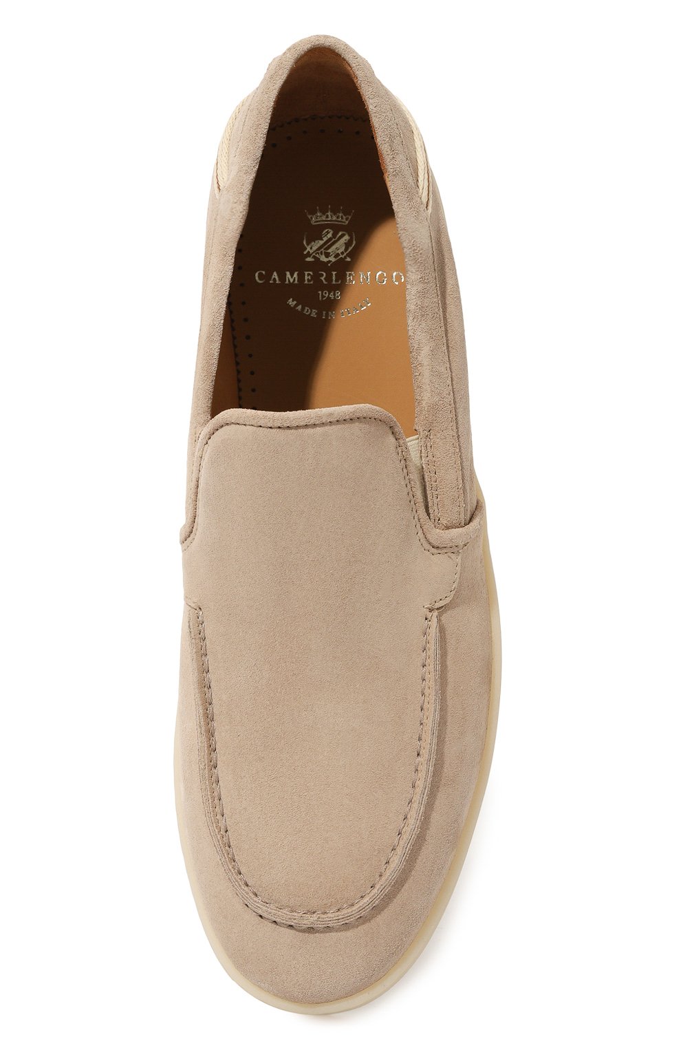 Замшевые лоферы CAMERLENGO бежевого цвета по цене 41500 руб., арт. 16539, фото 6 Замшевые лоферы CAMERLENGO, арт. 16539, фото 6