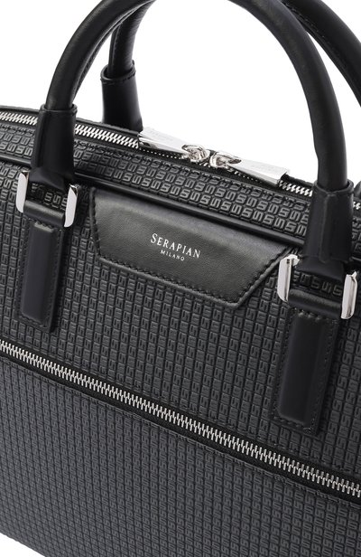 Портфель SERAPIAN MILANO темно-серого цвета по цене 185000 руб., арт. SRSTSMLL712537B, фото 5 Портфель SERAPIAN MILANO, арт. SRSTSMLL712537B, фото 5