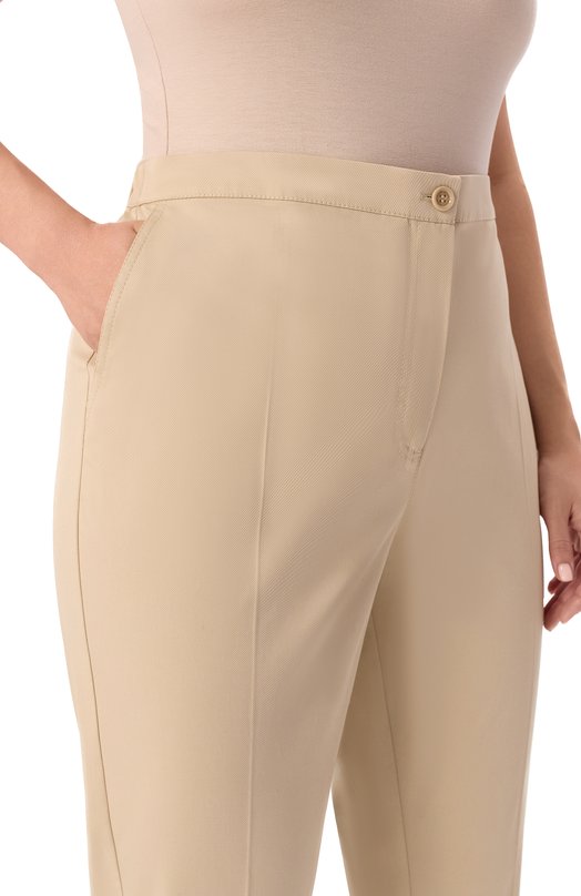 Хлопковые брюки Marina Sport ACLINE Бежевый  ACLINE Фото 5
