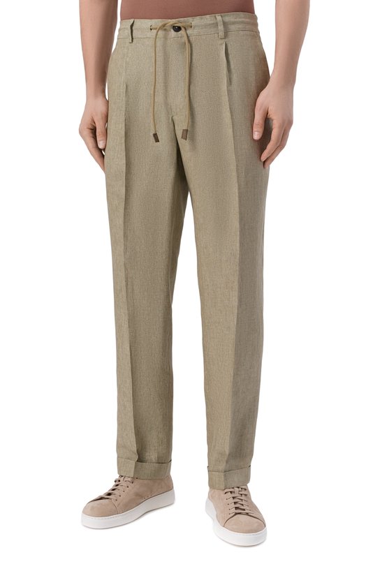 Льняные брюки Gran Sasso 76114/57817 Хаки  76114/57817 Фото 3