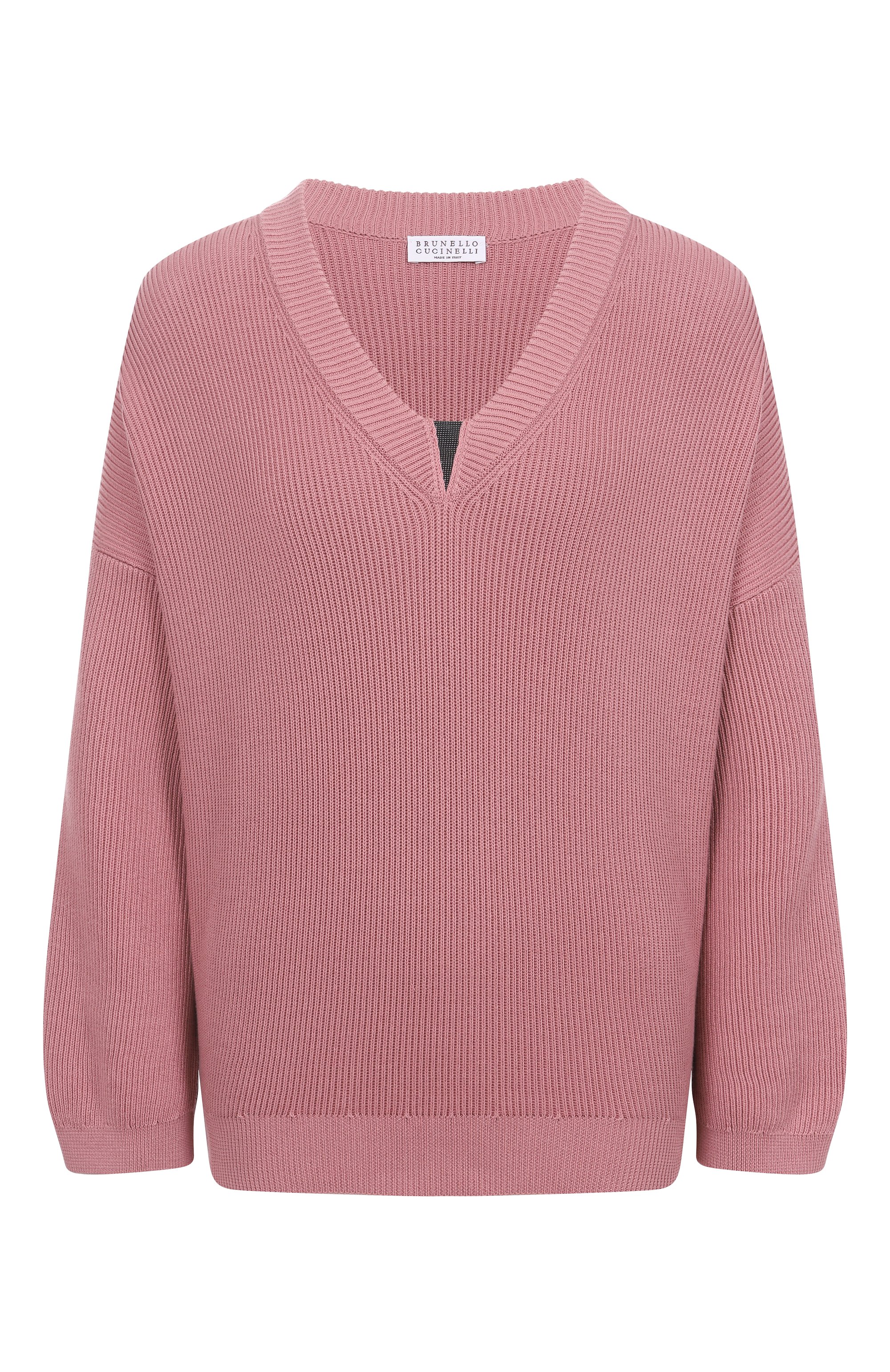 Хлопковый пуловер BRUNELLO CUCINELLI, арт. M19255002, фото 1