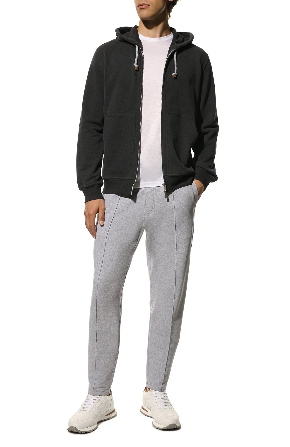 Хлопковая толстовка BRUNELLO CUCINELLI, арт. MTU149069G, фото 2