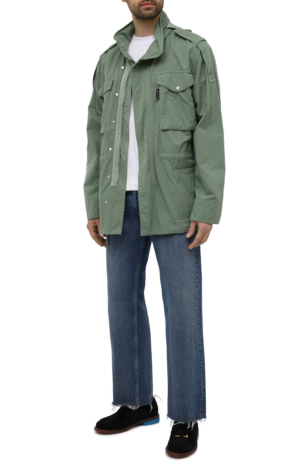 Замшевые пенни-лоферы OFF-WHITE, арт. 0MIF005S21LEA0011045, фото 2