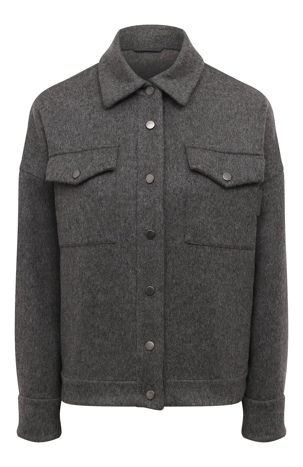 Шерстяная куртка BRUNELLO CUCINELLI темно-серого цвета по цене 453000 руб., арт. MD5657918, фото 1 Шерстяная куртка BRUNELLO CUCINELLI, арт. MD5657918, фото 1