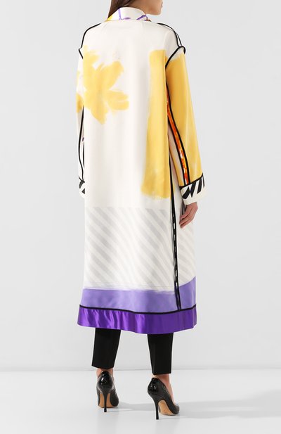 Плащ из смеси хлопка и шелка DRIES VAN NOTEN, арт. 191-10214-7365, фото 4