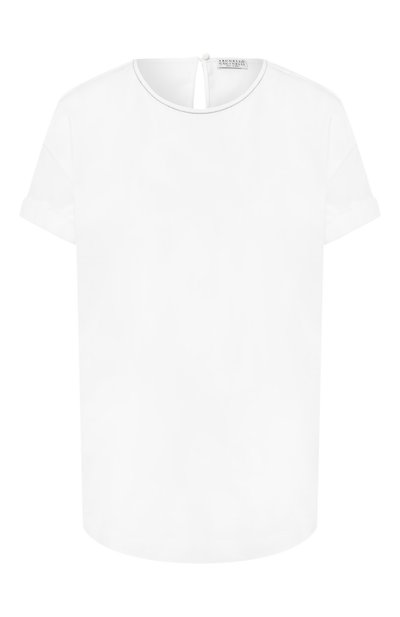 Женская хлопковая футболка BRUNELLO CUCINELLI, арт. M0045B0300