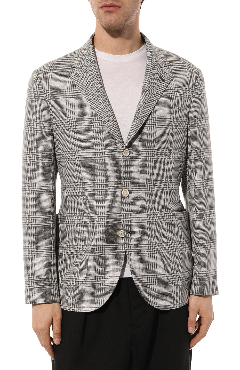 Пиджак из шерсти и шелка BRUNELLO CUCINELLI, арт. MY4317BND, фото 3