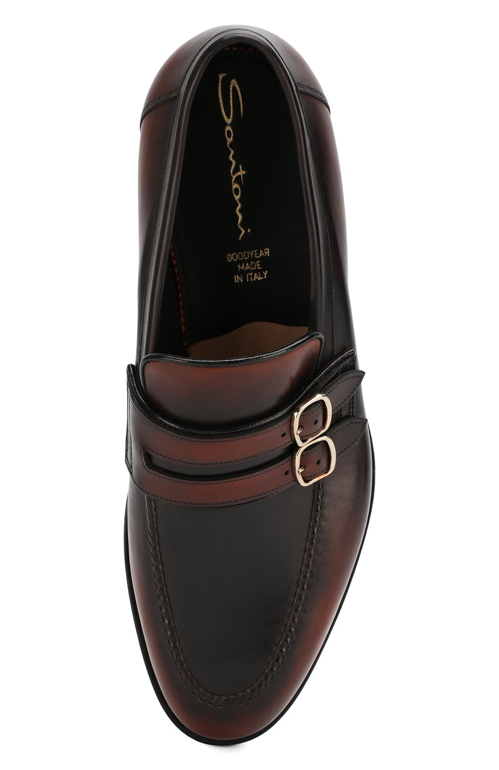 Кожаные монки SANTONI, арт. MCC016175MD1HNGWN52, фото 5