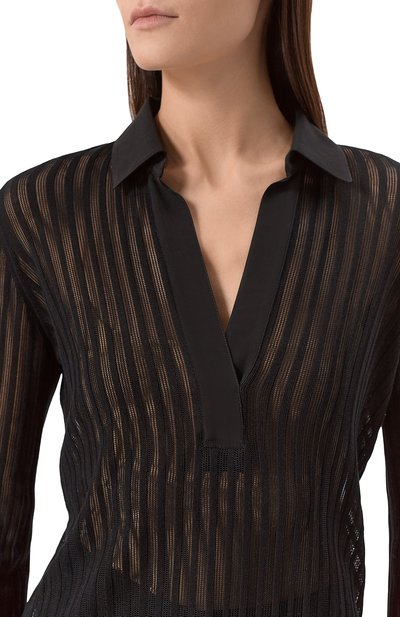 Шелковое поло AGNONA, арт. KD09018/8S180M, фото 5