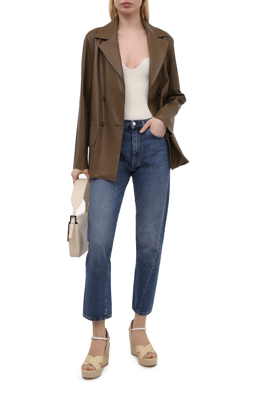 Комбинированные босоножки dellena 100 JIMMY CHOO, арт. DELLENA 100/RMB, фото 2