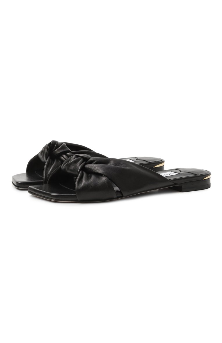 Кожаные шлепанцы avenue JIMMY CHOO, арт. AVENUE FLAT/NAP, фото 1
