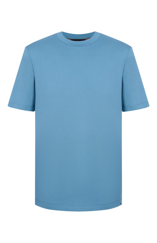 Хлопковая футболка Brioni UJSY0L/0D620 Голубой UJSY0L/0D620
