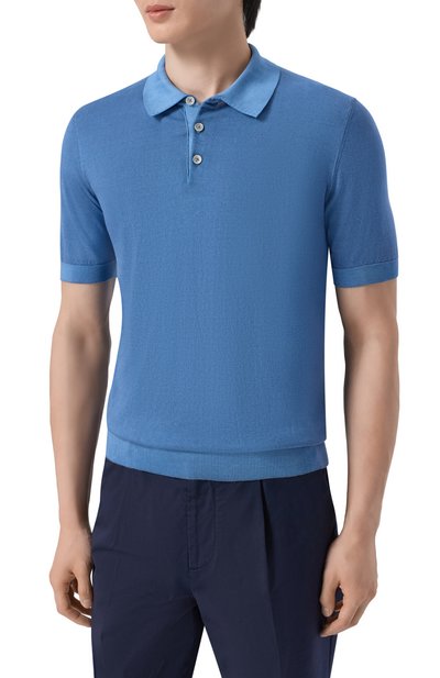 Хлопковое поло ANDREA CAMPAGNA, арт. M5426-8052, фото 3