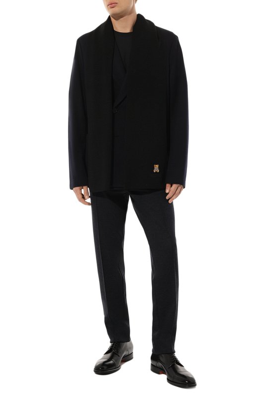 Шерстяной шарф Moschino 30620/M2095 Чёрный  30620/M2095 Фото 2