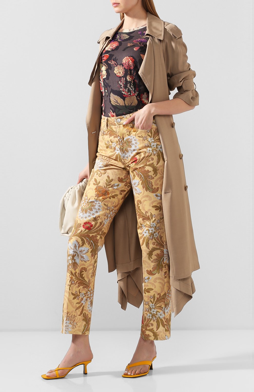 Хлопковая футболка DRIES VAN NOTEN разноцветного цвета по цене 22550 руб., арт. 201-11166-9620, фото 2 Хлопковая футболка DRIES VAN NOTEN, арт. 201-11166-9620, фото 2