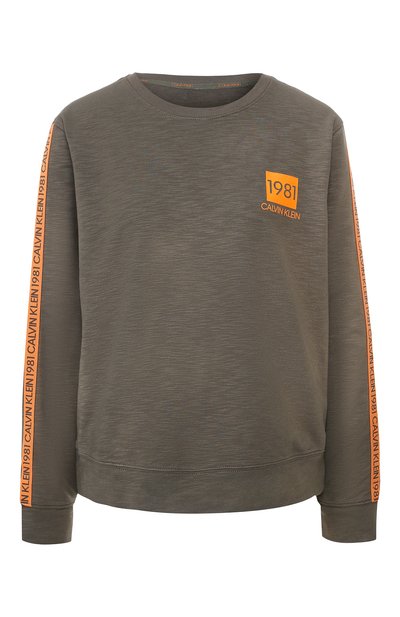 Хлопковый свитшот CALVIN KLEIN, арт. QS6320E, фото 1