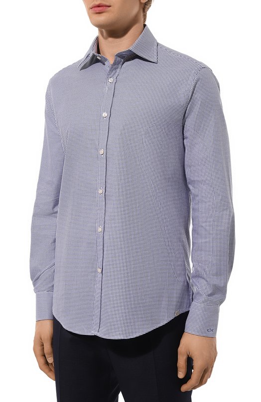 Хлопковая рубашка Paul&Shark 14313095CF Голубой  14313095CF Фото 3